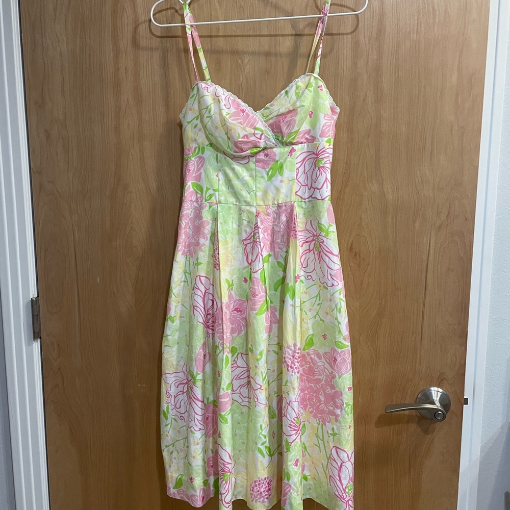 Lilly Pulitzer floral dress size 0.